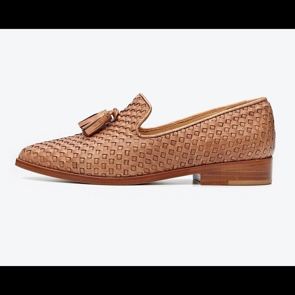 Nisolo Frida Smoking Loafer Woven Brown size 8 - Picture 7 of 11